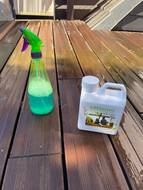 Die Anwendung des Terrassen Cleaners