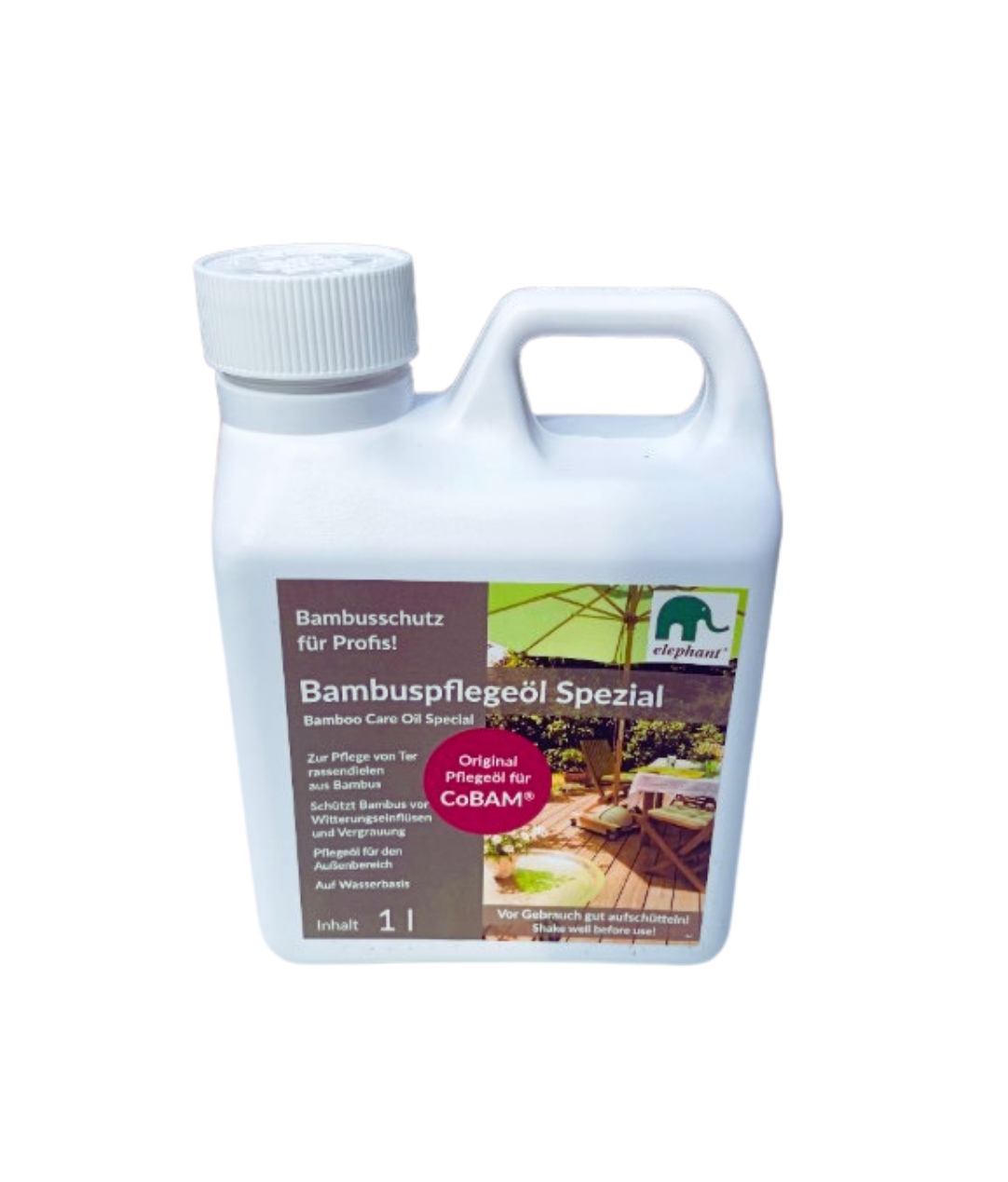 Elephant Bambus Pflegeöl Sepzial 1 ltr. – Bambuskontor
