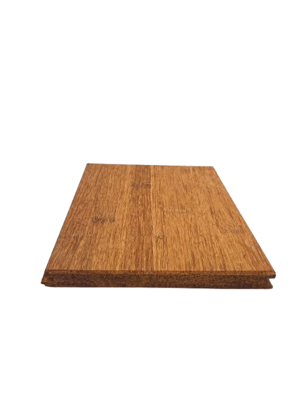 Das bestellbare Handmuster der aMBooo Closed Deck Bambusdielen in 20x200mm, Farbe Sand Natur geölt.