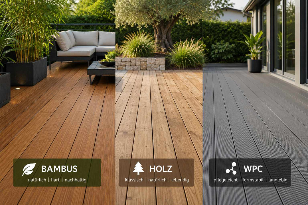 Bambus, Holz oder WPC – welche Terrassendielen sind die richtigen?
